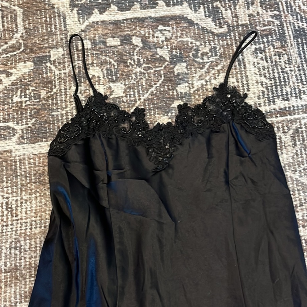 Vintage Black Nightgown Intimo Amore
